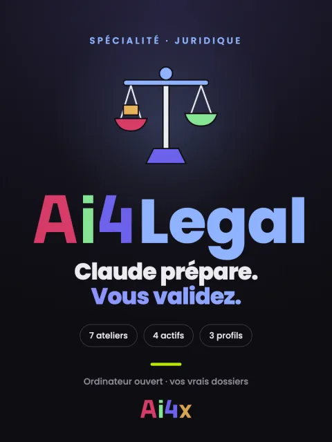 Ai4Legal — Claude prépare. Vous validez.