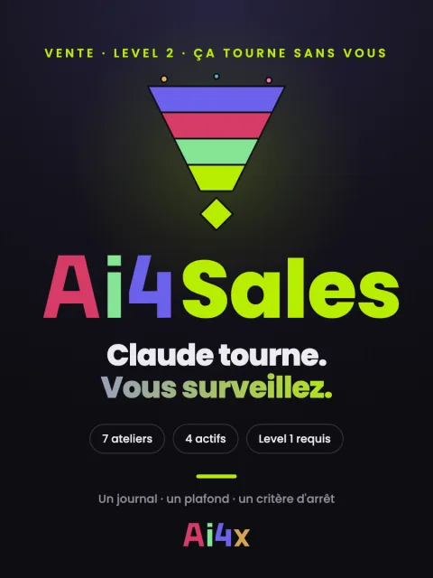 Ai4Sales · Level 2 — Claude tourne. Vous surveillez.