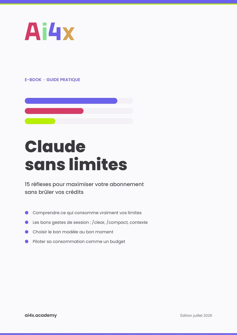 Couverture de l'ebook Claude sans limites — 15 réflexes