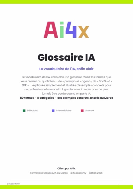 Couverture du Glossaire IA — Ai4x